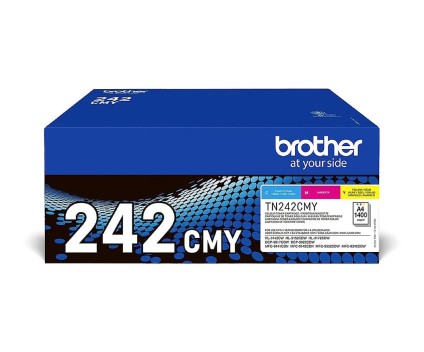 2 Cartuchos de Toner Originales, Brother TN-242 Color ~ 1.400 Paginas