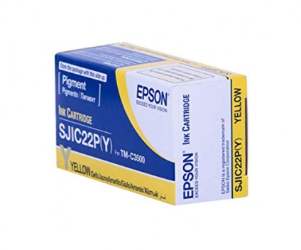 Cartucho de Tinta Original Epson SJIC22P / Y Amarillo 32.5ml