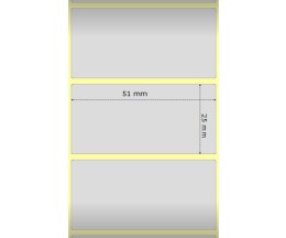 2 Etiquetas Originales, Zebra 3006690 50.8mm x 25.4mm ~ 2.500 / Rodillo