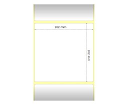 12 Etiquetas Compatibles, Zebra 880191-101D 102mm x 102mm