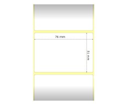 Etiquetas Compatibles, Zebra 800263-205 76mm x 51mm ~ 1.370 / Rodillo