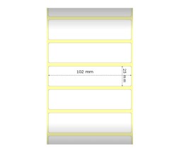 Etiquetas Compatibles, Zebra 800264-105 102mm x 25mm ~ 2.580 / Rodillo