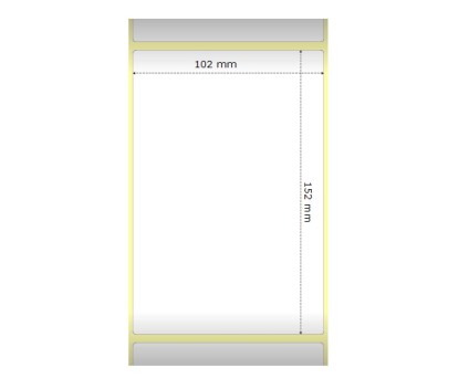12 Etiquetas Compatibles, Zebra 800264-605 101.5mm x 152mm ~ 475 / Rodillo