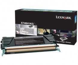 Cartucho de Toner Original Lexmark X746H1KG Negro ~ 12.000 Paginas