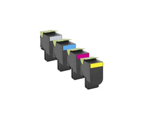 4 Cartuchos de Toneres Compatibles, Lexmark 702H Negro + Colores ~ 4.000 / 3.000 Paginas