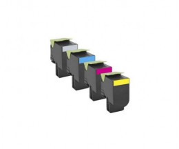 4 Cartuchos de Toneres Compatibles, Lexmark 802H Negro + Colores ~ 4.000 / 3.000 Paginas