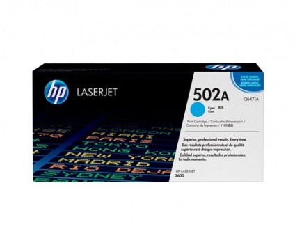 Cartucho de Toner Original HP 502A Cyan ~ 4.000 Paginas