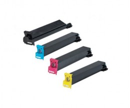 4 Cartuchos de Toneres Compatibles, Konica Minolta 893870X Negro + Colores ~ 20.000 / 12.000 Paginas