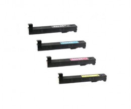 4 Cartuchos de Toneres Compatibles, HP 827A Negro + Colores ~ 29.500 / 32.000 Paginas