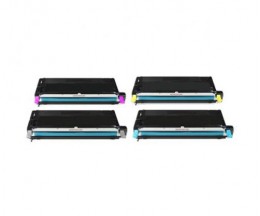 4 Cartuchos de Toneres Compatibles, Lexmark X560H Negro + Colores ~ 10.000 Paginas