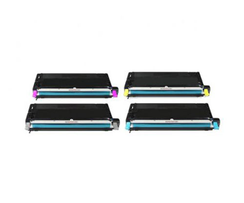 4 Cartuchos de Toneres Compatibles, Lexmark X560H Negro + Colores ~ 10.000 Paginas