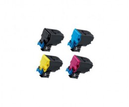 4 Cartuchos de Toneres Compatibles, Konica Minolta A5X0X50 Negro + Colores ~ 10.000 Paginas