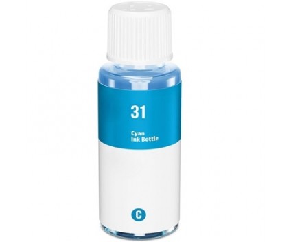 Cartucho de Tinta Compatible HP 31 Cyan 70ml ~ 8.000 Paginas 