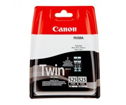 2 Cartuchos de tinta Originales, Canon PGI-525 Negro 19ml