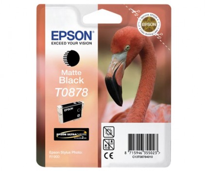 Cartucho de Tinta Original Epson T0878 Negro Mate 11.4ml