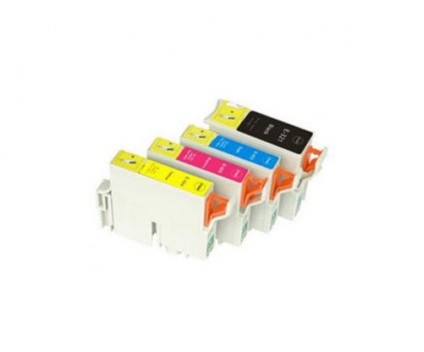 4 Cartuchos de Tinta Compatibles, Epson T0321 Negro 36ml + T0422-T0424 Colores 15.4ml