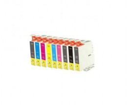 9 Cartuchos de Tinta Compatibles, Epson T0591-T0599 Negro + Colores 17ml