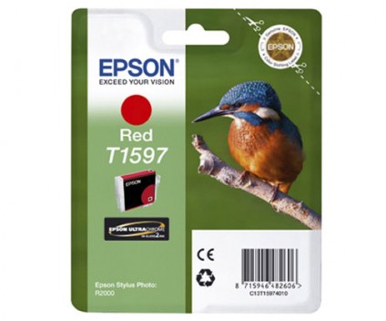 Cartucho de Tinta Original Epson T1597 Rojo 17ml