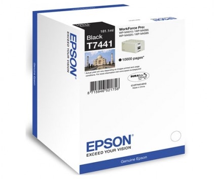 Cartucho de Tinta Original Epson T7441 Negro 181ml ~ 10.000 Paginas