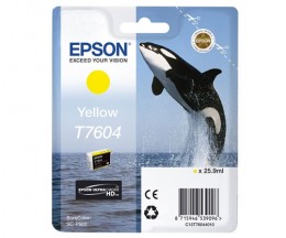 Cartucho de Tinta Original Epson T7604 Amarillo 25.9ml