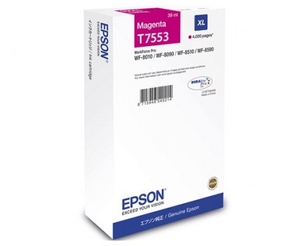 Cartucho de Tinta Original Epson T7553 Magenta 39ml ~ 4.000 Paginas