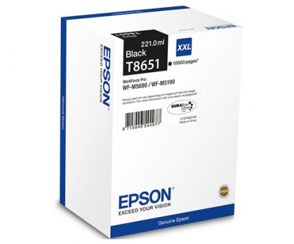 Cartucho de Tinta Original Epson T8651 Negro 221ml ~ 10.000 paginas