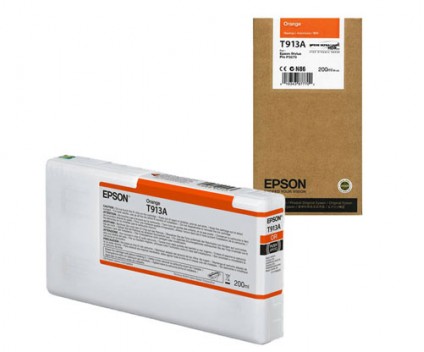 Cartucho de Tinta Original Epson T913A Naranja 200ml