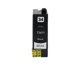 Cartucho de Tinta Compatible Epson T3471 / T3461 / 34 XL Negro ~ 1.100 paginas