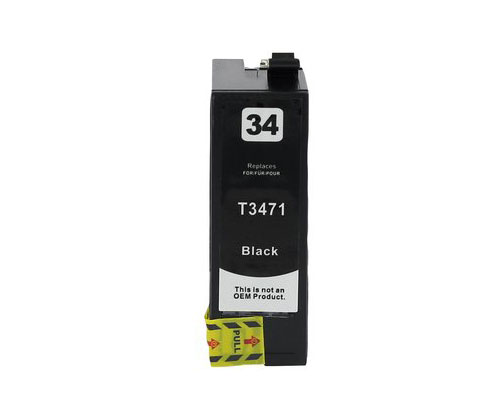 Cartucho de Tinta Compatible Epson T3471 / T3461 / 34 XL Negro ~ 1.100 paginas