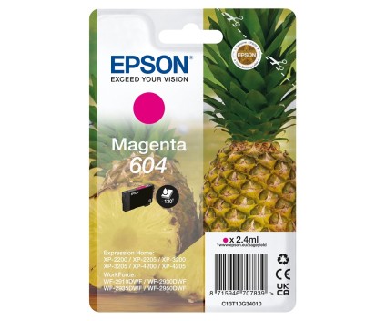 Cartucho de Tinta Original Epson T10G3 / 604 Magenta 2.4ml ~ 130 Paginas