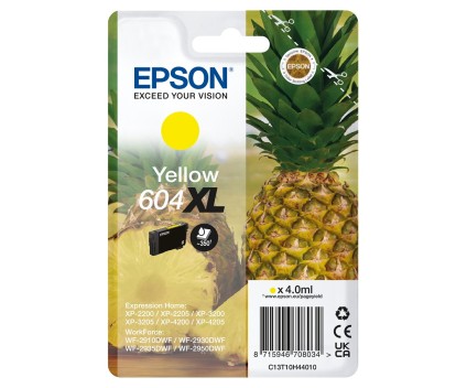 Cartucho de Tinta Original Epson T10H4 / 604 XL Amarillo 4ml ~ 350 Paginas