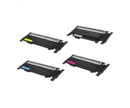 4 Cartuchos de Toneres Compatibles, Samsung 404S Negro + Colores ~ 1.500 / 1.000 Paginas