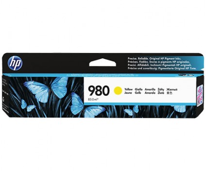 Cartucho de Tinta Original HP 980 Amarillo 83ml ~ 6.600 Paginas