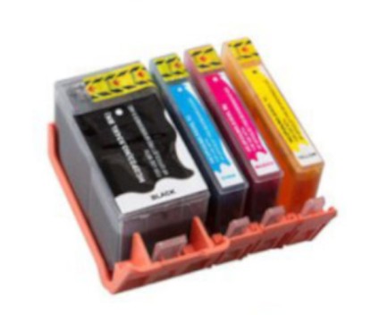4 Cartuchos de Tinta Compatibles, HP 934 XL Negro + HP 935 XL Colores ~ 1.000 / 825 Paginas