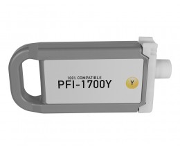 Cartucho de Tinta Compatible Canon PFI-1700 / PFI-1300 / PFI-1100 Y Amarillo 700ml