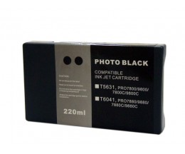 Cartucho de Tinta Compatible Epson T5631 Negro Foto 220ml