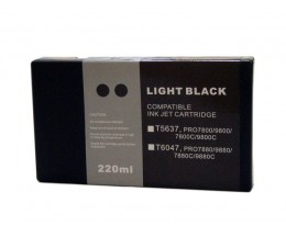 Cartucho de Tinta Compatible Epson T5637 Negro Light 220ml