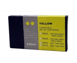 Cartucho de Tinta Compatible Epson T5634 Amarillo 220ml