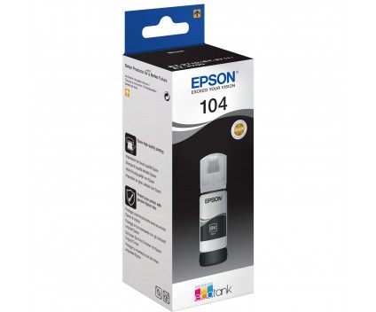 Cartucho de Tinta Original Epson T00P1 / 104 Negro 65ml ~ 4.500 Pages