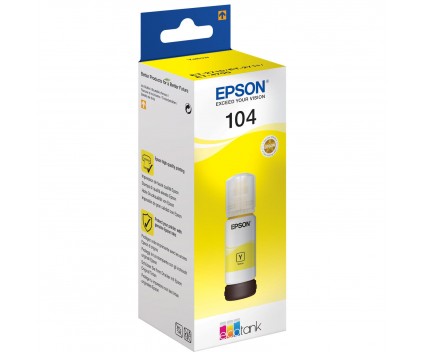 Cartucho de Tinta Original Epson T00P4 / 104 Amarillo 65ml ~ 7.500 Pages